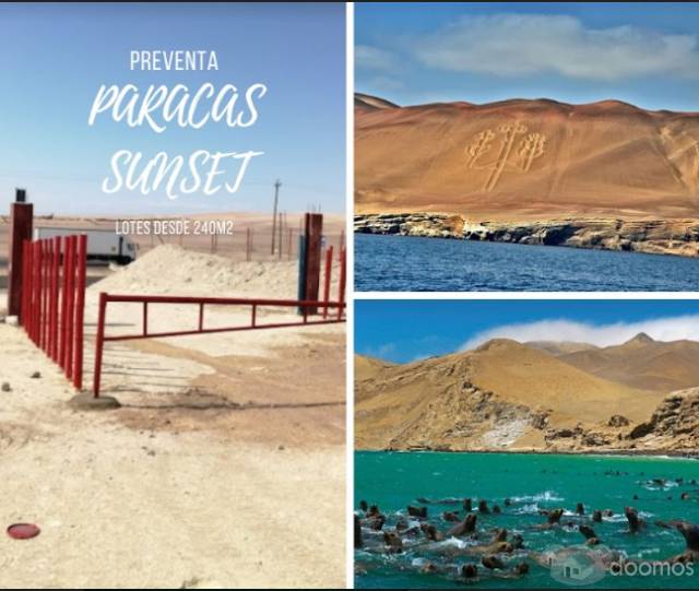 Se vende terrenos a 5 minutos de centro turistico Paracas.